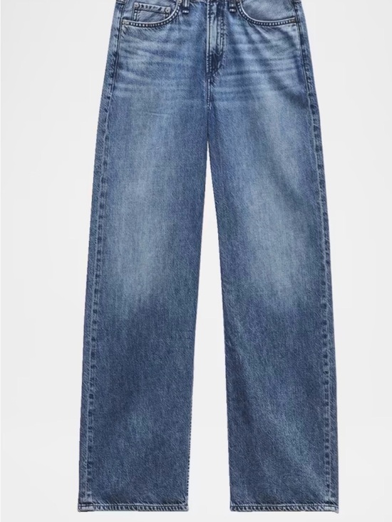 rag & bone Denim - Rag and Bone Featherweight Logan mid rise wide leg jeans